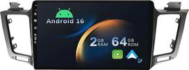„Android 14“ automobilių radijas, skirtas „Toyota RAV4“ (2013–2018 m.) –[Integruotas „CarPlay“ / „Android Auto“ / GPS] – 10,1 colio IPS 2,5D jutiklinis ekranas su kamera, DAB, vairo valdymu, „MirrorLink“, „Bluetooth 5.0“, „Wi-Fi“, USB, 4G