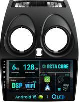 „Android 14“ – [6G+128G] – IPS automobilių radijas, tinkamas „Nissan Qashqai J10“ (2006–2015 m.) – Įmontuotas belaidis „CarPlay“ / „Android Auto“ / DSP – Kamera + mikrofonas – DAB, SWC, „Wi-Fi“, greitasis paleidimas, 360° kamera, 4G – 2 DIN, 9 colių