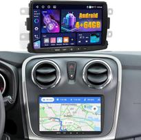 „Android 15“ automobilių radijas, 4 + 64GB, skirtas „Renault“, „Dacia“, „Duster“, „Sandero“ ir „Dokker“ automobiliams