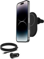 „Belkin BoostCharge“ magnetinis laikiklis automobiliui su įkrovikliu, suderinamas su „MagSafe“ technologija, skirtas