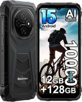 „Blackview Fort 1“ lauko mobilusis telefonas be sutarties, „Android 15“, 12GB + 128GB/2 TB, AI mobilusis telefonas, 10000 mAh, 6,56 colio ekranas, 90 Hz, 16 MP AI kamera, 4G LTE/Wi-Fi, IP68/IP69K, statybvietėms skirtas mobilusis telefonas