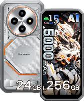 „Blackview Fort 2“ lauko mobilusis telefonas be sutarties, 24GB + 256GB/2 TB, „Android 15“ lauko išmanusis telefonas, 16 MP AI kamera, 6,56 colio HD+ ekranas, 5000 mAh baterija, IP68 atsparus vandeniui statybvietės mobilusis telefonas