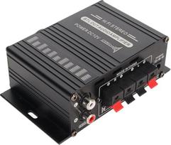 „Bluetooth 5.0“ galios stiprintuvas 20 W + 20 W, suderinamas su 4–16 Ω garsiakalbiais, 20 Hz – 20 kHz, skirtas karaokui, namų kino sistemoms ir automobilių radijo sistemoms