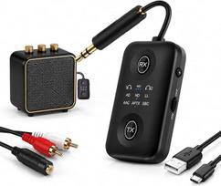 „Bluetooth 5.4“ siųstuvas-imtuvas „2-in-1“ garso adapteris kompiuteriui