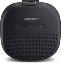 „Bose SoundLink Micro“ „Bluetooth“ garsiakalbis: mažas, nešiojamas, atsparus vandeniui garsiakalbis su mikrofonu, juodos spalvos