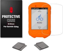 „Chooee“ 4D silikoninis dėklas, skirtas „Garmin Edge 530“ su ekrano apsauga, oranžinis