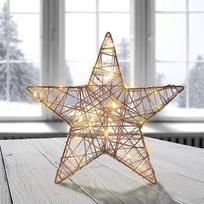 „DecoKing“ 40 LED žvaigždės lempa, šilta balta šviesa, maitinimas iš elektros tinklo, dekoratyvinis apšvietimas, „Star Premium“