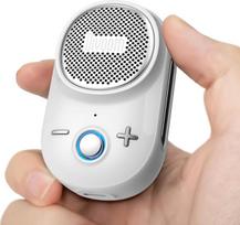 „Divoom Itour-S Mini“ – nešiojamas „Bluetooth“ garsiakalbis su mikrofonu, garsiakalbis su tvirtinimo spaustuku, atitinkantis IP67 atsparumo vandeniui standartą, 10 valandų grojimo trukmė, skirtas statybvietėms, dirbtuvėms, lauke, laipioti (baltas)