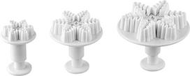 „Dr. Oetker“ dekoravimo formelių rinkinys „Kalėdinis snaigė“, 3 vnt., 5,5 x 5,5 cm, sidabrinės spalvos, 5,5 x 5,5 x 3 cm