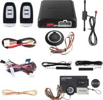 „EasyGuard Smart RFID PKE“ automatinė signalizacijos sistema su pasyviąja raktų nereikalaujančia įėjimo sistema, automatiniu variklio užvedimu ir mygtukiniu užvedimu su NFC klaviatūra