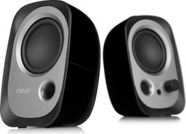 „Edifier R12U BK“ USB garsiakalbių rinkinys su „Bass Reflex“ anga, ausinių lizdu ir integruotu garsumo reguliatoriumi, juodos spalvos