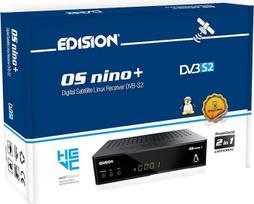 „Edision OS NINO+“ „Full HD“ „Linux E2“ palydovinis imtuvas, palaikantis H.265/HEVC (1x DVB-S2, 2x USB, HDMI, LAN, „Linux“, kortelių skaitytuvas, 1080p) [Iš anksto sukonfigūruotas „Astra“], 01-08-0016