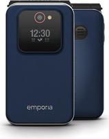 „emporia JOY 2G“ mobilusis telefonas vyresnio amžiaus žmonėms, 2G, atverčiamas mobilusis telefonas be sutarties, mobilusis telefonas su avarinio iškvietimo mygtuku, 2,8 colio ekranas, mėlynos spalvos