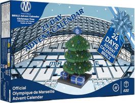 „FOCO“ oficialiai licencijuotas „Olympique de Marseille“ BRXLZ 3D konstruktoriaus modelis – Kalėdų eglutės advento kalendorius, 24 dienos