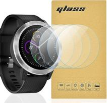 „Garmin Vivoactive 3“ ekrano apsauginė plėvelė, 99,99 % HD ryškumas, 9H kietumas, aukščiausios kokybės apsauginė plėvelė, suderinama su dėklu, atspari smūgiams, apsauganti nuo įbrėžimų, netinka „Garmin Vivoactive 3 Music“ modeliui, 4 vnt. rinkinys