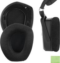 „Geekria QuickFit“ velūrinės ausinių pagalvėlės, skirtos „Sennheiser“ RS165, RS175, HDR165, HDR175, RS185, HDR185, RS195, HDR195 ausinėms – atsarginės ausinių pagalvėlės (su plastiko žiedu)