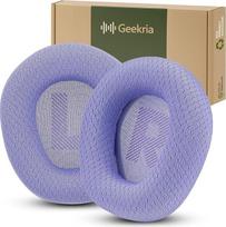 „Geekria“ patogios tinklinės medžiagos ausinių pagalvėlės, skirtos „JBL Quantum 100“ ausinėms, ypač patogios ausų pagalvėlės, atsarginės dalys (violetinės)