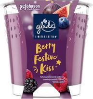 „Glade“ kvapioji žvakė stikliniame inde „Berry Festive Kiss“, degimo trukmė iki 27 valandų, 6 vnt. pakuotė (6 x 112 g)