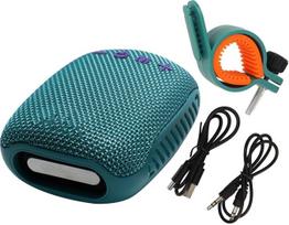 „Grobo“ „Bluetooth“ garsiakalbis dviračiui, atsparus vandeniui nešiojamas mini garsiakalbis lauko sąlygoms, belaidis, skirtas dviračių sportui, jojimo ir pėsčiųjų žygiams (mėlynas)