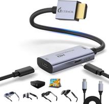 „Guermok“ HDMI į USB-C ekrano adapteris, skirtas AR akiniams, 1,5 metro, 4K, 60 Hz, 5 V nuolatinė srovė