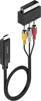 „Hama“ AV keitiklis „Scart RCA“ į „HDMI“ – vaizdo ir garso keitiklis, idealiai tinkantis senų įrenginių skaitmeninimui. Patobulintas suderinamumas su televizoriais, imtuvais, DVD grotuvais. Aukštos kokybės signalo konversija