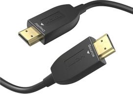 „Hama“ HDMI kabelis, didelės spartos, 3 m ilgio, 8K (HDMI kabelis, 4K @ 120 Hz, 8K @ 60 Hz, 48Gbps, optinis monitoriaus kabelis, HD ekrano kabelis su eARC, Ethernet, HDR, visiškai ekranuotas, apsauga nuo susilankstymo)