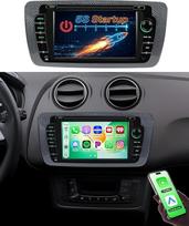 „Hikity“ 7 colių automobilių radijas, skirtas „Seat Ibiza“ (2009–2013 m.) su „CarPlay“ ir „Android Auto“