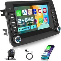 „Hikity“ automobilių radijas, skirtas „Fiat Panda“ (2002–2012 m.) su belaidžiu „CarPlay“ ir „Android Auto“