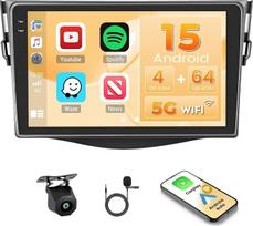„Hikity“ „Android 15“ automobilių radijas, skirtas „Toyota RAV4“ (2007–2011 m.) su 9 colių „CarPlay“ ekranu