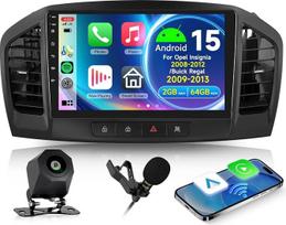 „Hodozzy“ 2GB 64GB „Android“ automobilių radijas, skirtas „Opel Insignia“ (2008–2012 m.) ir „Buick Regal“ (2009–2013 m.) modeliams, su belaidžiu „CarPlay“ ir „Android Auto“ palaikymu, 2 DIN, 9 colių jutikliniu ekranu, su navigacijos sistema, DSP, „Bluet