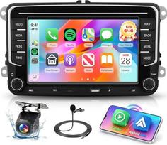 „Hodozzy“ automobilių radijas 4G + 128GB, skirtas „VW Golf 5“, „VW Golf 6“, „Polo T5“, „Passat“, „Jetta“ ir „Beetle“ modeliams