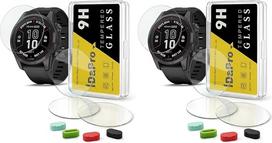 „iDaPro“ „Garmin Fenix 7S Solar“ / „7S Sapphire Solar“ 9H stiklo ekrano apsauginė plėvelė (2 vnt. rinkinys)