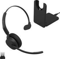 „Jabra Evolve3 45“ mono „Bluetooth“ ausinės su mikrofonu, USB-A, UC
