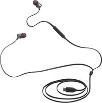 „JBL Tune 310C“ aukštos raiškos laidinės ausinės su mikrofonu ir USB-C jungtimi – juodos spalvos