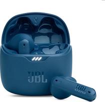 „JBL Tune Flex TWS“ – vandeniui atsparios, visiškai belaidės ausinės su triukšmo slopinimu, mėlynos spalvos, su iki 32 valandų muzikos grojimo trukme