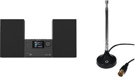 „Kenwood M-525DAB“ – „Micro HiFi“ sistema su CD grotuvu, USB jungtimi ir „Oehlbach Radio Rod“ DAB+ antena | Radijo antena, skirta DAB+ ir FM/FM signalams priimti
