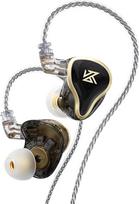 „KZA COUSTICS KZ ZAS“ ausinės su įdėklais, 1DD + 7BA hibridinio tipo garsiakalbių IEM ausinės, Hi-Fi IEM ausinės, žaidimų ausinės, su nuimamu pasidabruotu OFC kabeliu, skirtos muzikantams ir audiofilams (be mikrofono, juodos spalvos)