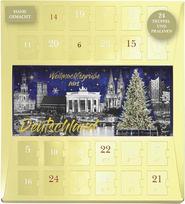 „Lauensteiner“ Advento kalendorius | „Stage“ | 300 g, 24 triufeliai ir šokoladiniai saldainiai, be alkoholio | Advento kalendorius su Brailio raštu