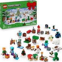 „LEGO Minecraft“ Advento kalendorius 2025 – žaislas berniukams ir mergaitėms nuo 7 metų – 24 staigmenos, įskaitant mini figūrėles ir mini modelius – vaikų žaidimų rinkinys – žaidimų dovana Advento laikotarpiui – 21280
