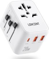 „LENCENT“ universalus kelioninis adapteris, tarptautinis kelioninis kištukas