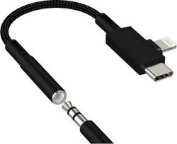 „Lightning“ į 3,5 mm ausinių jungties adapteris, USB-C, skirtas „iPhone 17“, „16“, „15“, „14 Pro Max“, „iPad“, „Apple Audio“, AUX adapteris, suderinamas su „Samsung S25“, skaitmeninis ausinių laidas, donglas