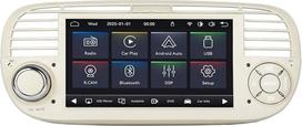„Linux“ automobilių radijo imtuvas „Flash Start“ skirtas „Fiat 500“ (2007–2015 m.) | „Plug & Play“ | Belaidis „CarPlay“ / „Android Auto“ / „Bluetooth“ / FM / AM / RDS / USB | DSP 100 W | Balta