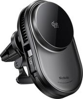 „Mcdodo Qi2.2“ 25 W „MagSafe“ automobilinis įkroviklis su 77 cm ištraukiamu kabeliu, „TEC“ dviguba aušinimo sistema, galingu N52 magnetu, pasukamas 360° kampu, kad būtų užtikrinta ventiliacija ir galimybė pritvirtinti prie prietaisų skydelio, suderinamas