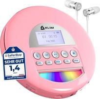 „Nomad“ CD grotuvas – nešiojamas „Discman“ su „Bluetooth“, FM radiju ir ausinėmis
