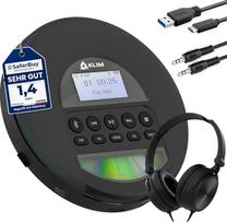 „Nomad“ CD grotuvas, nešiojamas „Discman“ su „Bluetooth“ ir FM radiju – su ausinėmis