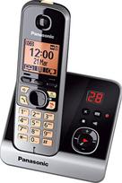 „Panasonic“ KX-TG6722GB „duo“ bevielis telefonas (4,6 cm (1,8 colio) ekranas, „Smart-Taste“, laisvų rankų funkcija, atsakiklis), juodos spalvos