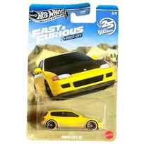 Hot Wheels Silverline Fast & Furious Race Off Modeliukas Honda Civic EG, yellow (yra sandėlyje)
