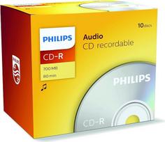 „Philips Audio“ CDR-80, 10 vnt. rinkinys, „Jewel Case“ dėklai