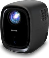 „Philips“, „Neopix 130“ namų kino projektorius, pažangus vaizdo koregavimas, „Full HD 720p“, pažangus LED šviesos šaltinis, „Wi-Fi Mirror“ režimas, stereo garsas, „Connected OS“, juodos spalvos
