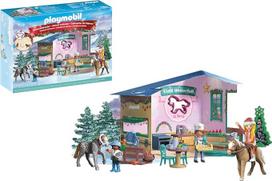 „PLAYMOBIL“ Advento kalendorius, „Waterfall“ arkliai, Kalėdinis kepimas „Riding Cafe“ kavinėje, Advento kalendorius arklių mėgėjams, su kasdienėmis staigmenomis ir priedais, vaikams nuo 4 metų, 71952